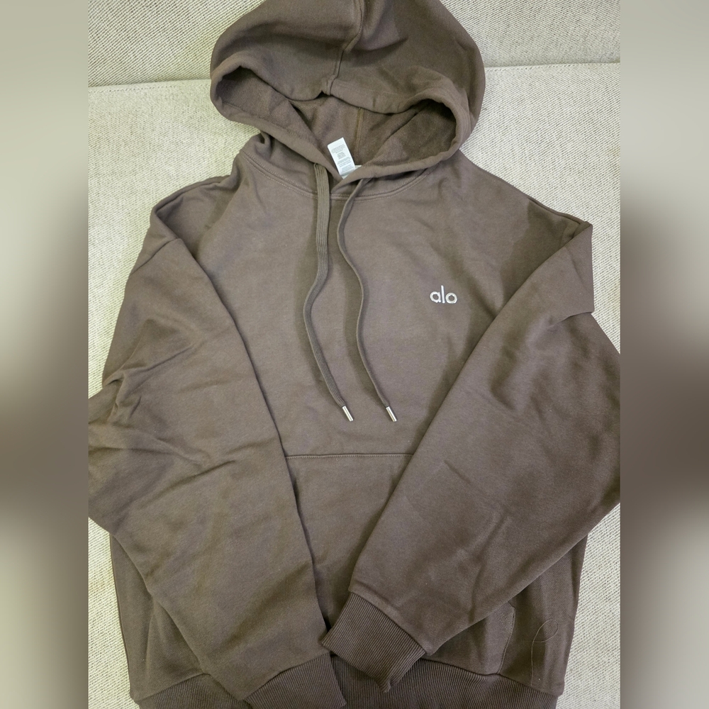 ALO Yoga Accolade Espresso Pullover Hoodie